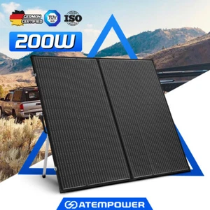 Atem Power 200W Folding Solar Panel Kit 12V Battery Charger Power Mono Boat - Picture 1 of 11