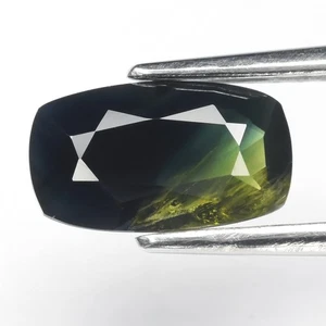 💎 1.39ct 9x5.2mm Cushion Green Blue Sapphire - Heated Australia Gemstone - Picture 1 of 4