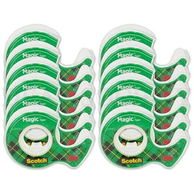 Scotch Magic Tape Transparent 0.75in X 350in Rolls Lot of 12 - Image 1 of 4