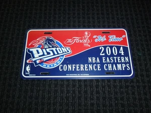 NOS Vtg 2004 Detroit Pistons Eastern Conference Champions License Plate - Picture 1 of 5