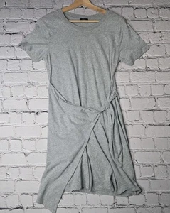 Rails Edie meliert grau Wildleder Baumwolljersey Kurzarm Rundhalsausschnitt Taille zum Binden Sm - Bild 1 von 12
