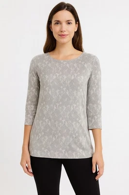 Nuevo con etiquetas Top Banana Republic Pequeño Dorado Encaje Metálico Manga Larga Vacaciones Foto 1 de 4