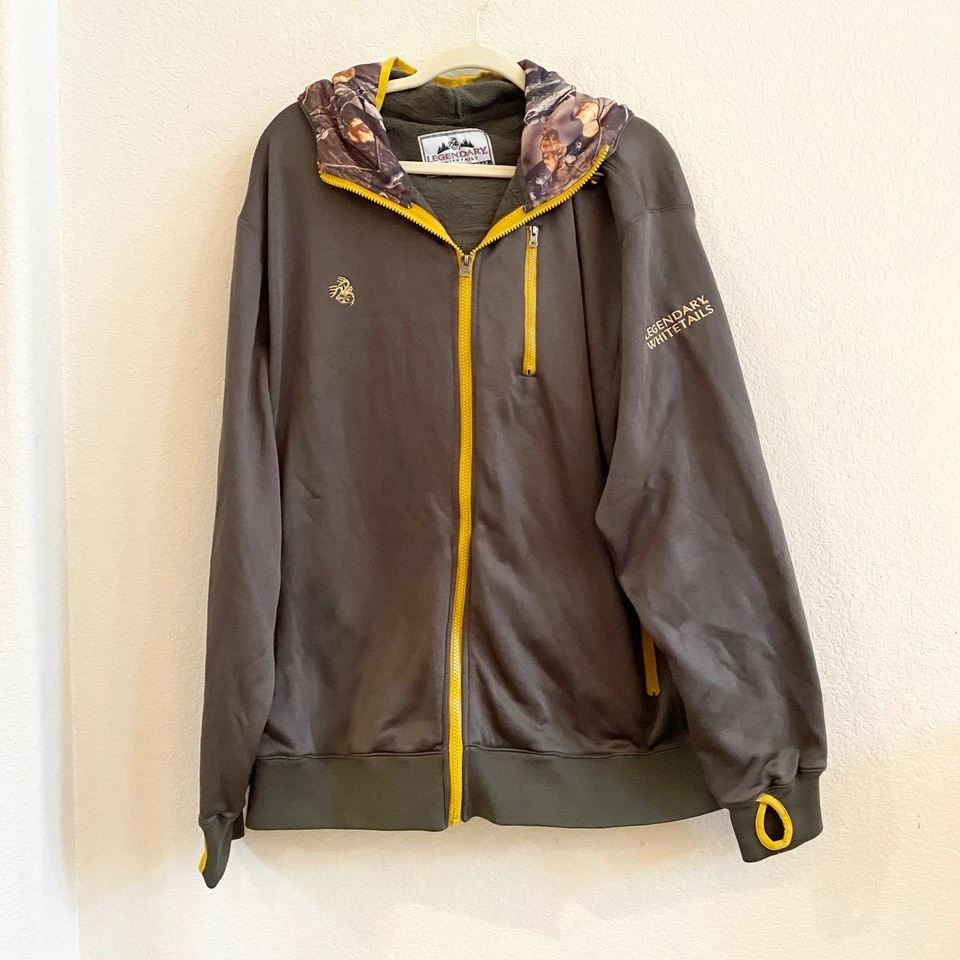 Legendary Whitetails Para Hombre Marrón Cremallera Completa Sudadera con Capucha Original Deer Gear XL Camuflada Foto 1 de 4