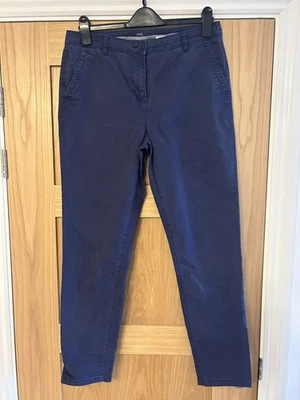 NEXT Pantalón Chino Mujer Azul Mezcla Algodón Excelente Estado Talla 12 Regular Foto 1 de 4