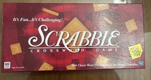 Scrabble Crossword Game 1999 Version COMPLETE Hasbro Milton Bradley - Picture 1 of 2