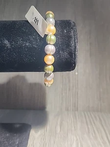Ww Faux Pearl Multicolored Strech Bracelet - Picture 1 of 3