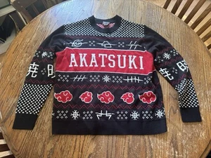 Vintage Shippuden Akatsuki Pullover Sweater Naruto XL Herren 2002 Weihnachten - Bild 1 von 7
