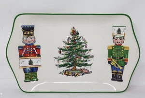 Spode Albero di Natale Schiaccianoci Vassoio da Dessert 12" - Come Nuovo - Foto 1 di 3