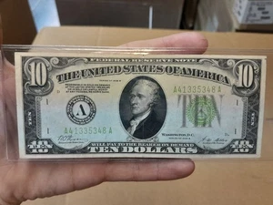 1928 B $10 GOLD DEMAND BOSTON CRISP XF Federal Reserve Note! - Picture 1 of 6