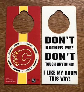 Appendiabiti pomello porta fiamme Calgary vintage prodotto ufficiale NHL hockey made in USA - Foto 1 di 6
