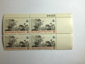 US 8 Cent Rise Of The Spirit Of Independence 1973, Scott #1477, Block Of 4 MNH. - Picture 1 of 1