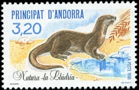 French Andorra #394 MNH Otter Cover
