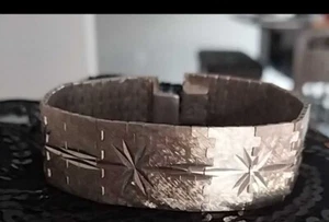 Mid Century Sterling Silber Armband flexibel 36 Gramm Vintage - Bild 1 von 3