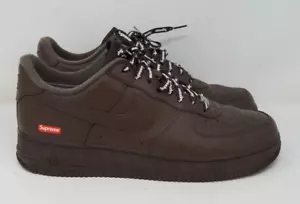 Nike Air Force 1 Low Supreme 'Baroque Brown' Men’s Size 11.5 - Picture 1 of 11