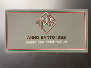 1983 Folder Libretto Emissione Celebrativa Anno Santo Grigio - Picture 1 of 4