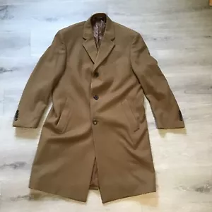 Abrigo Abrigo Jos A Bank Para Hombre Mezcla Lana 38 S Tres Botones Marrón Vestido de Negocios - Imagen 1 de 8