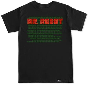 Herr Robot Hacking F Society Evil Corp E Corp Eliot Maske Herren schwarz T-Shirt - Bild 1 von 6