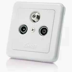Fuba SAT Steckdose 3-Loch Stichleitungsdose 2-3 dB - Antennendose SAT TV Radio - Bild 1 von 2