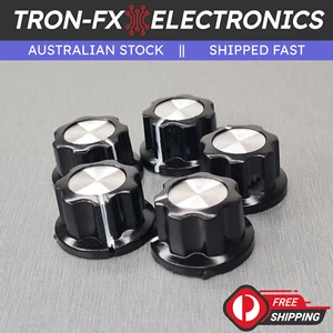2/5Pcs MF-A02P Black Plastic Knob 23MMx13MM D-Shaft Grub Screw 23x13mm - Picture 1 of 13