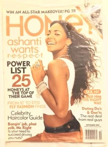 HONEY Magazine Vintage Issue (2002) ASHANTI Cover Feature ● New & Sealed - Imagen 1 de 4