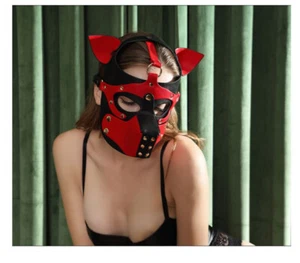 Sklave Bondage Hund Maske Hood Sexuelle Accessoires Fetisch Pet Play Hood Für - Bild 1 von 30