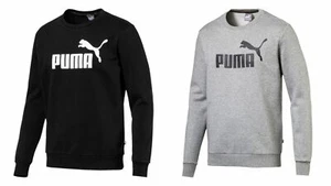 Felpa PUMA uomo Essential ESS logo crew FL Big logo felpa manica lunga 851747 - Foto 1 di 4