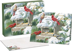Lang Cardinal Christmas Boxed Christmas Cards 18ct w - Picture 1 of 2