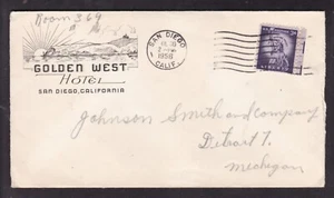 GOLDEN WEST HOTEL, SAN DIEGO, CALIF. - 1956 - Picture 1 of 2