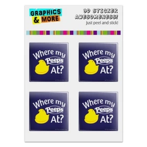Where My Peeps At Computer Case Modding Badge Stickers Set - Picture 1 of 3