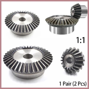 Bevel Gear 1:1 Transmission Gears 90° 45# Steel Bevel Teeth 1.5/2/2.5/3 Modulus - Picture 1 of 7