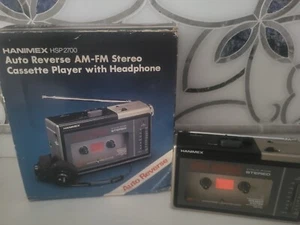 Hanimex HSP 2700 AM/FM Stereo Auto-Rev Walkman WORKS w/Box + Manual (VTG/RARE) - Picture 1 of 11