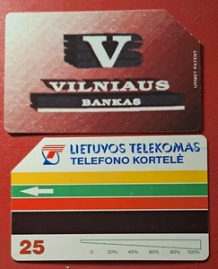LITHUANIA - LIETUVOS TELEKOMAS (URMET) - 1994 VILNIAUS BANKAS ; Vilnius bank - Picture 1 of 1