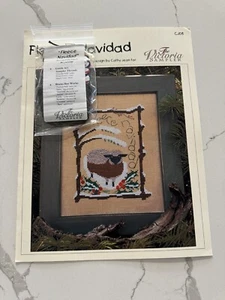 Fleece Navidad Victoria Sampler Cross Stitch Pattern Accessory Pack Cathy Jean - Picture 1 of 5