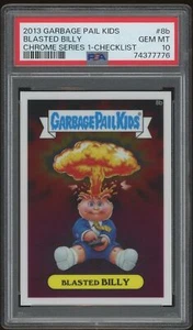 2013 GARBAGE PAIL KIDS CHROME SERIES 1 BLASTED BILLY 8B PSA 10 GEM (74377776) - Picture 1 of 1