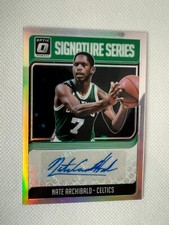 2018-19 Donruss Optic Nate Archibald Signature Series Holo Prizm Auto Celtics