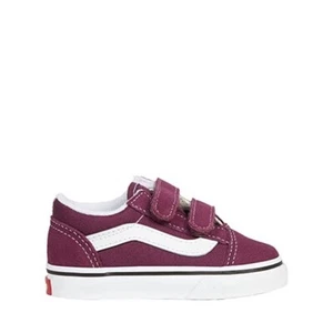 Old Skool V Wine Grape/True White Toddler TD US Size 10c - Picture 1 of 2
