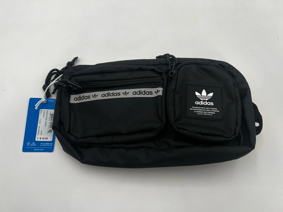 Adidas Originals Waistbag UNISEX Black and white crossbody Bag Fanny GA5090
