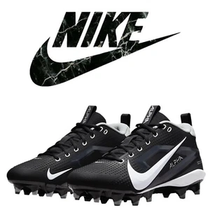 NUOVE 2024 tacchetti da calcio neri Nike Alpha Menace 4 Varsity FN0027-001 taglia 11 - Foto 1 di 12