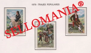 1979 TRAJES POPULARES SUITS DONKEY BURRO ANIMALS 122 / 24 ** MNH ANDORRA TC21868 - Bild 1 von 1