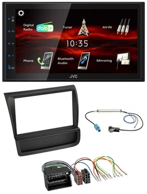 JVC USB Bluetooth MP3 DAB 2DIN Autoradio für Audi R8 (42, 2006-2015) - Bild 1 von 4