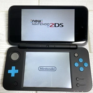 New Nintendo 2DS XL Black x Turquoise Console Tested w/ Stylus & 4GB Memory #05 - Picture 1 of 10
