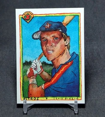 Tarjeta Craig Biggio 1990 Bowman 2025 Topps Shoebox Treasures #B90-2 Houston Astros Foto 1 de 2