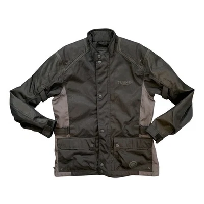 Triumph Jacket Mens S Small Black Waterproof Tritex Padded Motorcycle Riding - Image 1 of 4