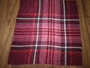 Seidentuch Pflaume/Rot/Rosa/Weiß/Mauve Karo Quadrat 32" x 32" - Bild 1 von 6