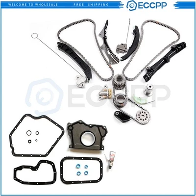 Kit de cadena de distribución juego de juntas inferiores para Jeep Wrangler Dodge Charger 3,6 L DOHC Foto 1 de 4