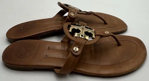 Tory Burch Miller braune Damengröße 8,5 Zehenstegsandale - Bild 1 von 7