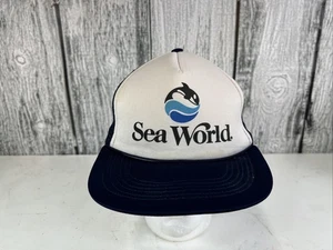 Casquette de baseball vintage Sea World Trucker 1987 réglable snapback OSFA - Photo 1/9