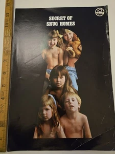 Vintage 1970 ICI Secret of Snug Homes Brochure Ufoam Insulation Retro Home Decor - Picture 1 of 4