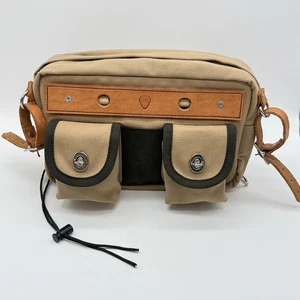 ACORN Fahrrad Lenkertasche hellbraun, Rando Touring Aufbewahrung Werkzeug Camping Canvas - Bild 1 von 13