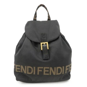Authentischer FENDI Nylon Leder Rucksack schwarz gold Hardware 263390 gebraucht kostenloser Versand - Bild 1 von 24